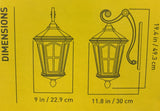 Koda 800 Lumens Coach Lantern - Dusk-Dawn Outdoor Wall Lantern