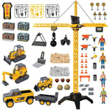 CAT Workforce Power Crane RC Construction Playset – 76 Pieces, Vehicles & Figure