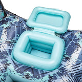 Funsicle Sierra DuoCool 2-People River Float Inflatable Water Lounge with Cooler