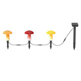 Infinity X1 6Ct Solar Glass Mushroom Landscape Accent Lights, 2 Set of 3 Lights