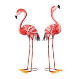 Member's Mark 2-Piece 35.8" Metal Flamingo Garden Statues with Lawn Anchors