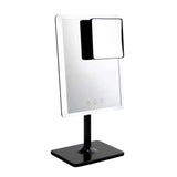 GloTech Calypso Adjustable LED Rechargeable Mirror with 7x Magnifier 3 Light Modes