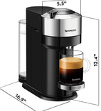 Nespresso Vertuo Next Deluxe Coffee and Espresso Machine ENV120CAE with Aeroccino 3 Milk Frother