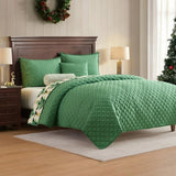 Holiday Market 8-pc Holiday Bedding Set, Comforter, Quilt, 4 Shams & 2 Pillows