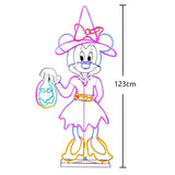 Disney 4-Ft. Neon Minnie Mouse Halloween Decoration with LED Lights