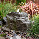 Liquid Art Mountain Spring Pondless 24" Tall Bubbler Fountain Kit