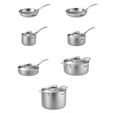 Tramontina 12 Pc Tri-Ply Stainless Steel Cookware Set Induction Oven Safe 500°F