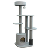 Catry Cohos 64" All-in-one Cat Tree with High Back Sofa, Condo & Washable Bed