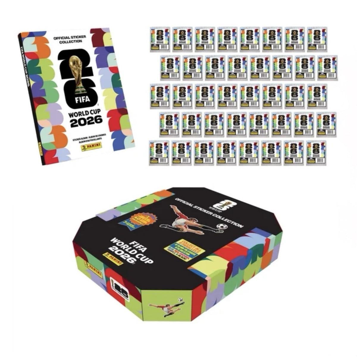 2026 Panini Soccer FIFA World Cup Sticker Stadium Box - 40 Packs (US ...
