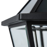 Lutec Outdoor LED Solar Post Light, Backyard Lamp, Black Yard Light