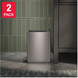 KOHLER 6L Step Trash Can 2-Pack – Stainless Steel Bathroom Trash Bin