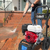 Yard Force Gas Pressure Washer, 3200 PSI, 2.5 GPM, Honda GX200 196cc Engine