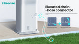 Hisense 8000 BTU Dual Hose Portable Tower Air Conditioner with Wi-Fi, Inverter Compressor &amp; Built-In Twin Hose