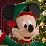Disney 4 ft. Animated Interactive Holiday Mickey Mouse with Motion Sensor and Sound