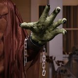 7.5 Ft Animated Monster Halloween Animatronic Prop with LCD Eyes, Sound & Motion Activation