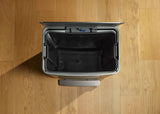 Kohler 45L Stainless Steel Step Trash Can, 13-Gal Bag Compatible Quiet-Close Lid