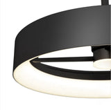 Artika Austin 23" LED Fandelier – Modern Flush Mount Ceiling Fan with Remote Control