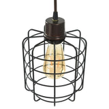 Stylecraft 72” H Piper 3-Light Bronze Floor Lamp with Steel Cage Lamp Shades
