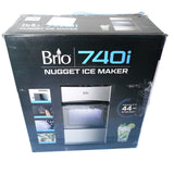 Brio 740i Nugget Ice Maker, 44 lbs. Daily Countertop Pebble Ice Machine with Self-Cleaning System
