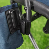 Timber Ridge High Back Glider Chair – Folding Outdoor Glider Camping Chair with Lumbar Support, Smooth Sway Motion, Cup Holder & Steel Frame, 300 lb Capacity