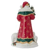 Fitz & Floyd Woodland Holiday Santa Ceramic Figurine, 18.25" Tall, Model 5330652