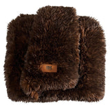 FRYE Arctic Luxe Faux Fur Throw, 60" × 70", 830 GSM Reversible Polyester Blanket