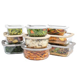 Bentgo Signature 18-Piece Glass Food Storage Set with Airtight Lids & Steam Vent