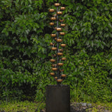 GHP Group 65" Bond Bloomington Cascading Cup Fountain, 31 Cascading Cups Creat Waterfall
