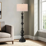 Bridgeport Designs Barcelona Floor Lamp Traditional Turned-Base Silhouette Light