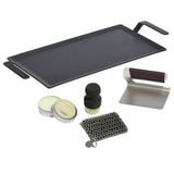 5-Piece 24" Made In Carbon Steel Griddle & Stainless Steel Grill Press Set