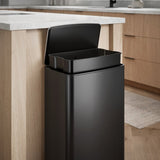Kohler 45L Stainless Steel Step Trash Can, 13-Gal Bag Compatible Quiet-Close Lid