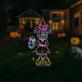 Disney 4-Ft. Neon Minnie Mouse Halloween Decoration with LED Lights