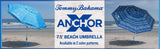 Tommy Bahama ANCHORX 7.5’ Beach Umbrella - Adjustable Height Octagonal Umbrella