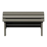 Leisure Line Adirondack Footstool by Tangent – Recycled Plastic Outdoor Ottoman, Weather Resistant HDPE Patio Footrest