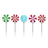 Member’s Mark 5-Piece Pre-Lit Peppermint Lawn Stakes with 100 Cool White LED Lights
