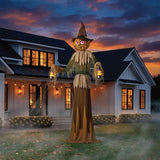 Member's Mark 11' Pre-Lit Animated Scarecrow with Motion, Sound & Glowing LED Eyes