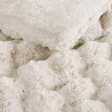 Frye 3-piece Faux Fur Comforter Set, Faux Rabbit Fur 1 Comforter, 2 Shams