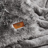 FRYE Arctic Luxe Faux Fur Throw, 60" × 70", 830 GSM Reversible Polyester Blanket