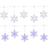 Member's Mark 10-Piece Color Sync LED Snowflake Light Set, 18' Lighted Length with 9 Functions