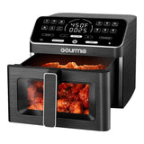 Gourmia 9 Qt Digital Air Fryer Ceramic Basket 12 Presets Viewing Window GAF998