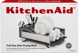 KitchenAid Full Size Stainless Steel Dish Rack with Removable Flatware Caddy