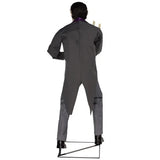 6' Animated Vampire Butler Halloween Decoration with Blinking Eyes, Motion Sensor