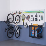 TRINITY 24 Sq Ft Modular PVC Slatwall Garage Wall Organizer System, 19-Pc 1800lb
