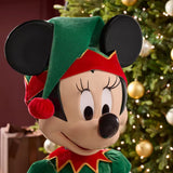 Disney 4 ft. Animated Interactive Holiday Minnie Mouse with Motion Sensor and Sound