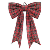 Member’s Mark 46" Oversized Velvet Christmas Door Bow, Red, Green or Tartan Plaid