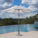 Sunvilla 10' Round Solar LED Market Umbrella