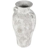 Elements Rustic Ceramic Amphora Vase – Stoneware Decorative Vase with Double Handles, Watertight Floral Display Accent