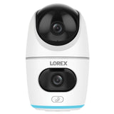 Lorex 2K Dual Lens Indoor Pan-Tilt Wi-Fi Security Camera 2-Pack w/ Auto-Tracking