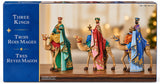12" Three Kings Christmas Figurines – Set of 3 Wise Men Nativity Holiday Decor
