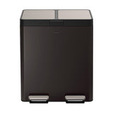 Kohler 82L Stainless Steel Dual Step Trash Can - 2 Pedals Quiet Close Bifold Lid